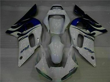ABS Plástico R6 98-02 - Blanco Azul