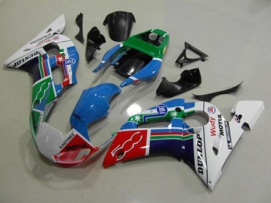 Carenado R6 98-02 - Azul Blanco Verde Rojo Wudy Motul Dunlop